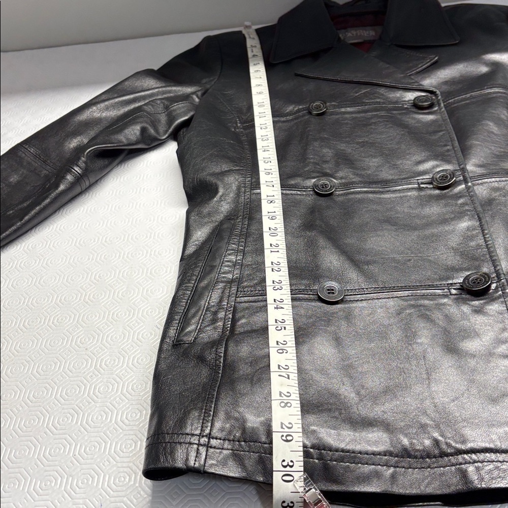 Wilson Leather Double Breasted Leather Jacket Black Medium - Picture 14 of 14